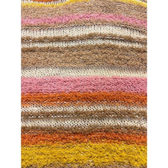 Show Me Your Mumu Women's Sue Cuffed Sweater Fall Stripe Medium - Picture 7 of 7